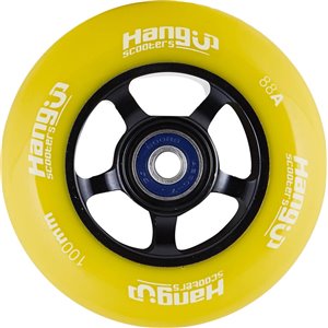 HangUp Alu Core Pro Scooter Wheel (100mm | Black/Yellow)