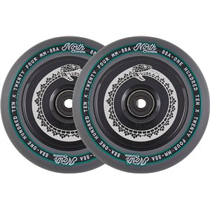 North Vacant 110mm Pro Scooter Wheels 2-Pack (110mm | Black/Black)