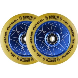 North Vacant 110mm Pro Scooter Wheels 2-Pack (110mm | Sky/Gum)